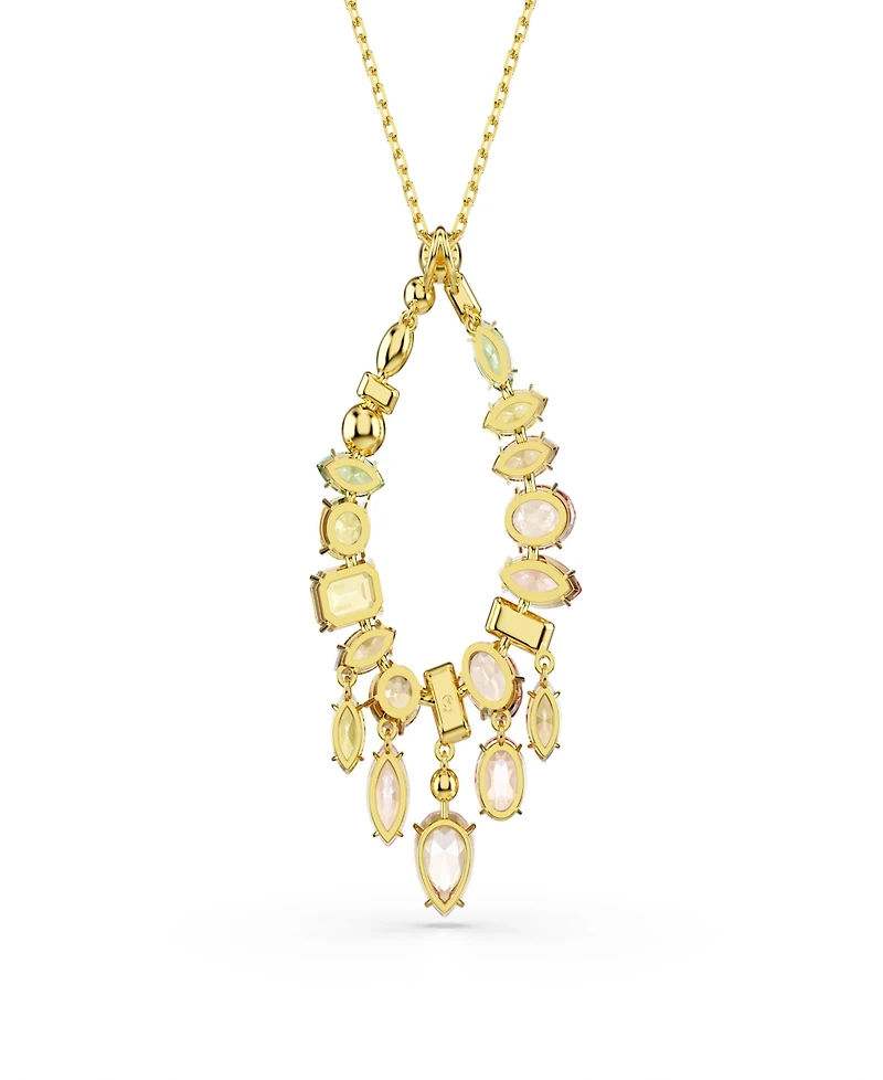 Swarovski Gold-Tone Plated Gema Pendant Necklace