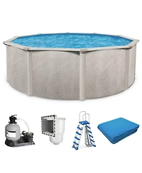 Aquarian Phoenix 24'x52" Round Above Ground Pool w/ Pump, Ladder, Liner, Skimmer