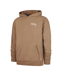 '47 Brand Men's Khaki New York Knicks Triple Double Foundation Premium Hoodie Sweatshirt
