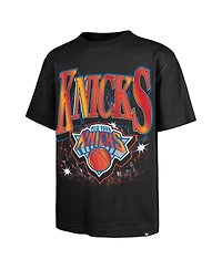 '47 Brand Men's Black New York Knicks Past Champs Collection Flashbulb Foundation T-Shirt