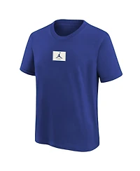 Jordan Big Boys and Girls Royal New York Knicks Courtside Statement 85 T-Shirt