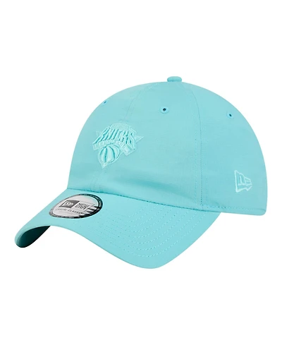 New Era Men's and Women's Turquoise New York Knicks Color Pack Ripstop Casual Classic Adjustable Hat