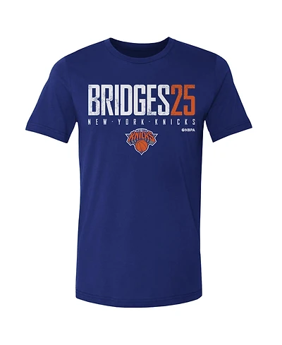 500 Level Men's Mikal Bridges Blue New York Knicks Elite Player T-Shirt
