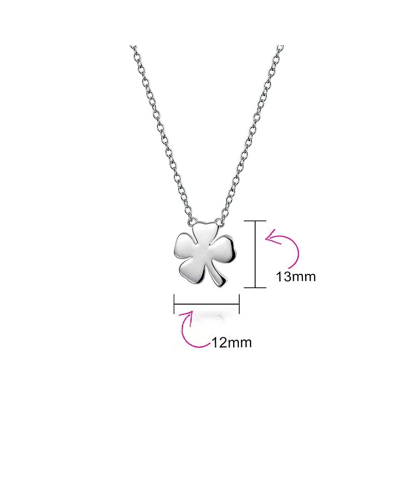 Bling Jewelry Celtic Shamrock Good Luck Charm Clover Pendant Necklace Sterling Silver