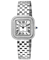 GV2 by Gevril Women's Arezzo Swiss Quartz Diamond Hand made Italian leather Strap Watch