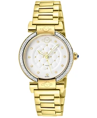 GV2 by Gevril Women's Berletta Swiss Quartz Diamond Ip Stainless Steel Bracelet Watch
