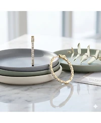 Simona Radiant Bezel-Set and Prong Inside-Outside Cz Hoop Earrings
