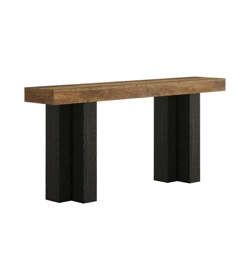 Slickblue Entryway Console Table, Narrow Sofa Table with Sturdy Legs