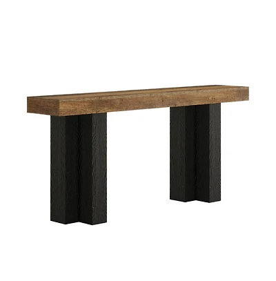 Slickblue Entryway Console Table, Narrow Sofa Table with Sturdy Legs