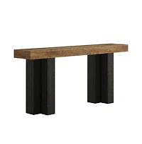 Slickblue Entryway Console Table, Narrow Sofa Table with Sturdy Legs