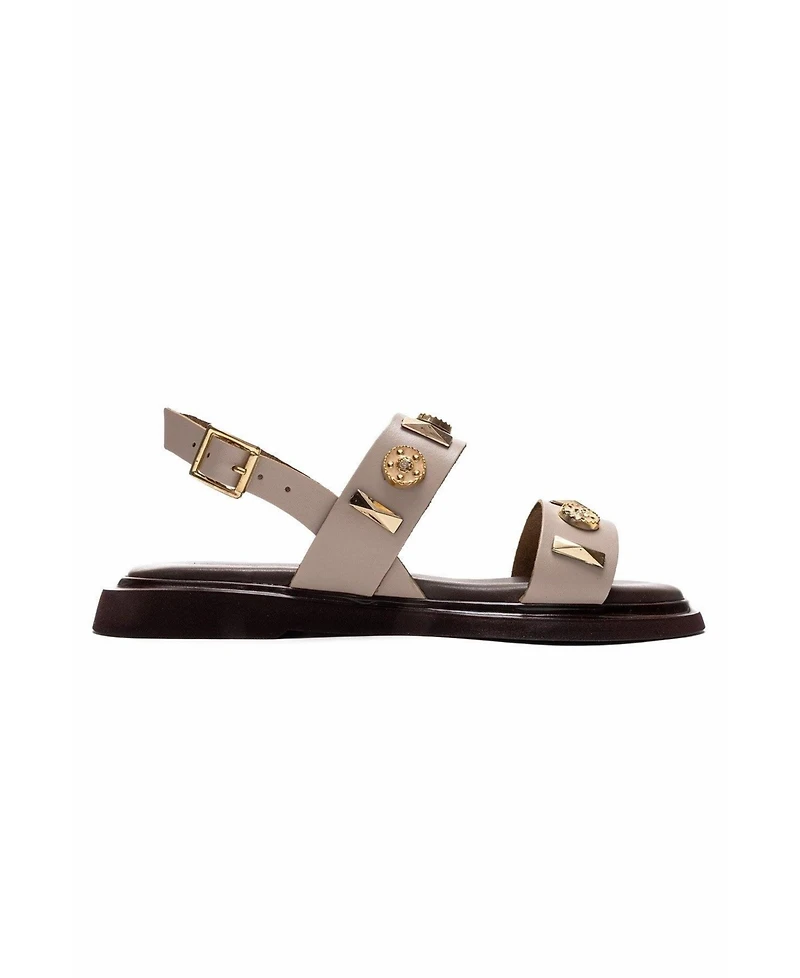Forever & Always Shoes Women's Libera Leather Sandal