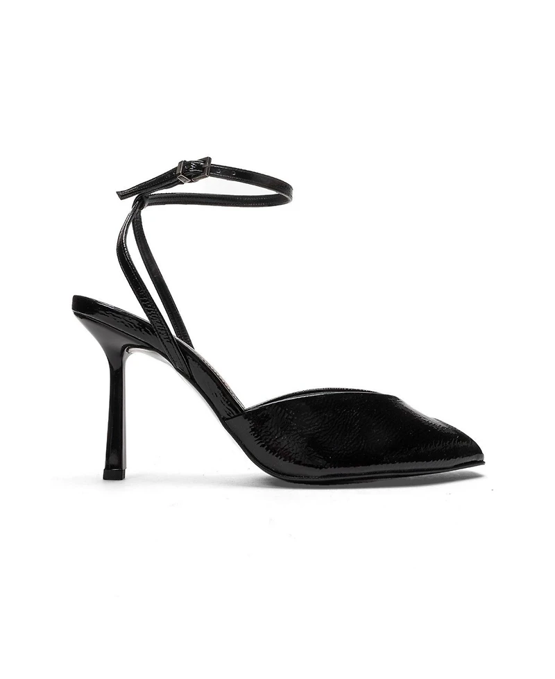 Prologue Shoes Women's Slate Ankle Strap Stiletto Pump