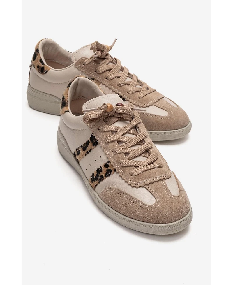 Forever & Always Shoes Women's Ardix Leather Sneaker