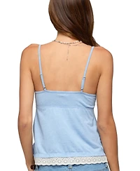 Edikted Women's Jorja Lacey Babydoll Henley Top