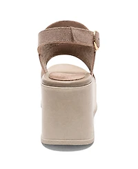 Forever & Always Shoes Women's Jadira Leather Wedge Sandal