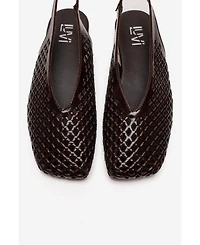 Forever & Always Shoes Women's Delizia Leather Slingback Shoe