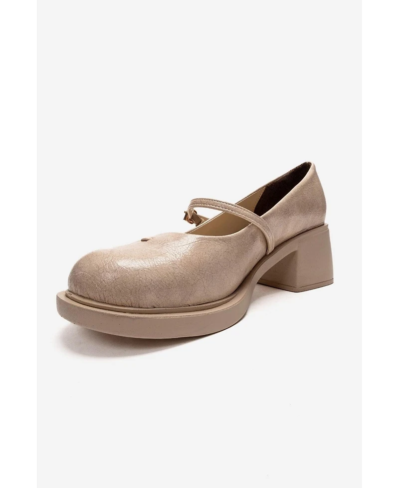 Prologue Shoes Women's Luanda Block Heel Mary Jane