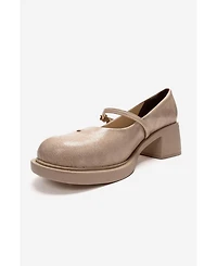 Prologue Shoes Women's Luanda Block Heel Mary Jane