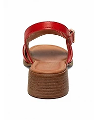 Forever & Always Shoes Women's Svelte Leather Buckle Sandal