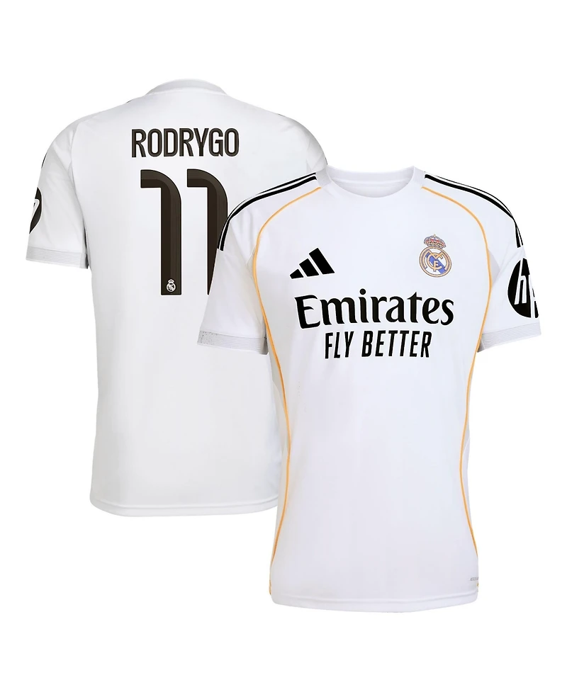 Adidas Men's Rodrygo White Real Madrid 2025/26 Home Replica Jersey