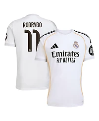 Adidas Men's Rodrygo White Real Madrid 2025/26 Home Replica Jersey