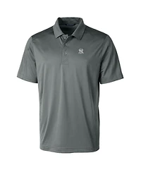 Cutter & Buck Men's Steel New York Yankees Prospect Textured Stretch Polo Shirt