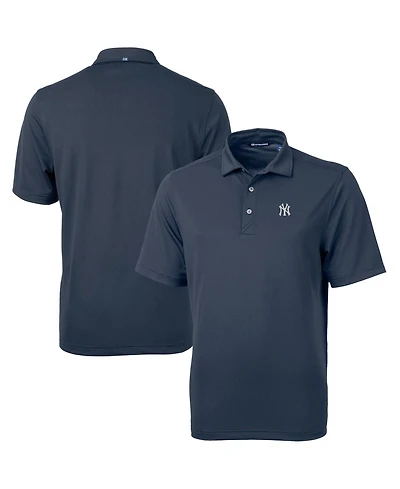 Cutter & Buck Men's Navy New York Yankees Virtue Eco Pique Polo Shirt