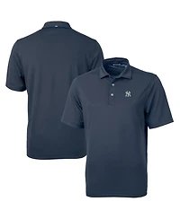 Cutter & Buck Men's Navy New York Yankees Virtue Eco Pique Polo Shirt