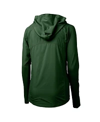Cutter & Buck Women's Hunter Green Oregon Ducks Adapt Eco Knit Full-Zip Hoodie