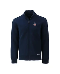 Cutter & Buck Men's Navy Los Angeles Dodgers Stars Stripes Roam Eco Full-Zip Jacket