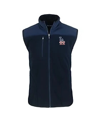 Cutter & Buck Men's Navy Los Angeles Dodgers Stars Stripes Cascade Eco Sherpa Fleece Full-Zip Vest