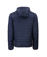 Cutter & Buck Men's Navy Los Angeles Dodgers Cooperstown Collection Rainier PrimaLoft Eco Full-Zip Hooded Jacket