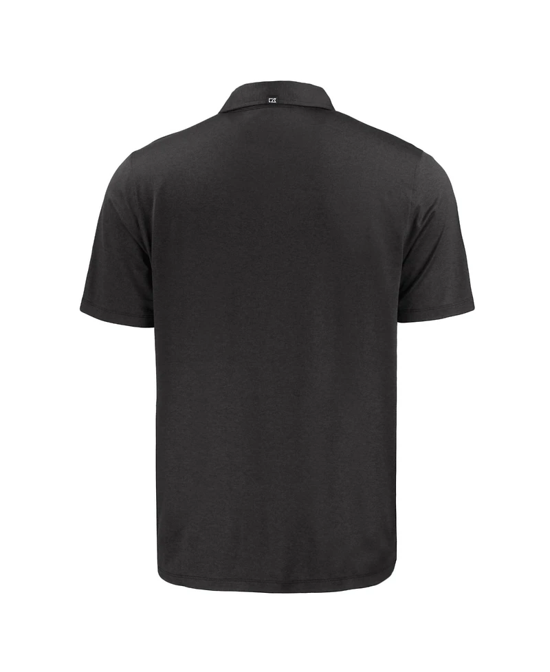 Cutter & Buck Men's Black New York Yankees Coastline Epic Comfort Eco Polo Shirt