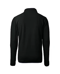 Cutter & Buck Men's Black Los Angeles Dodgers Cascade Eco Fleece Quarter-Zip Jacket