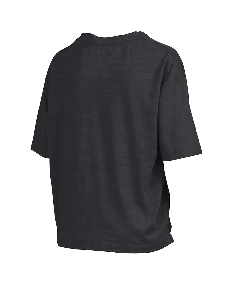 Pressbox Women's Black Ucf Knights Motley Crew Bishop Waist Length Oversized Slub T-Shirt