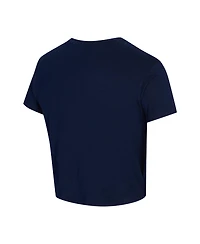 Concepts Sport Women's 2-Piece Navy/White Philadelphia Phillies Copeland Cropped T-Shirt and Shorts Set