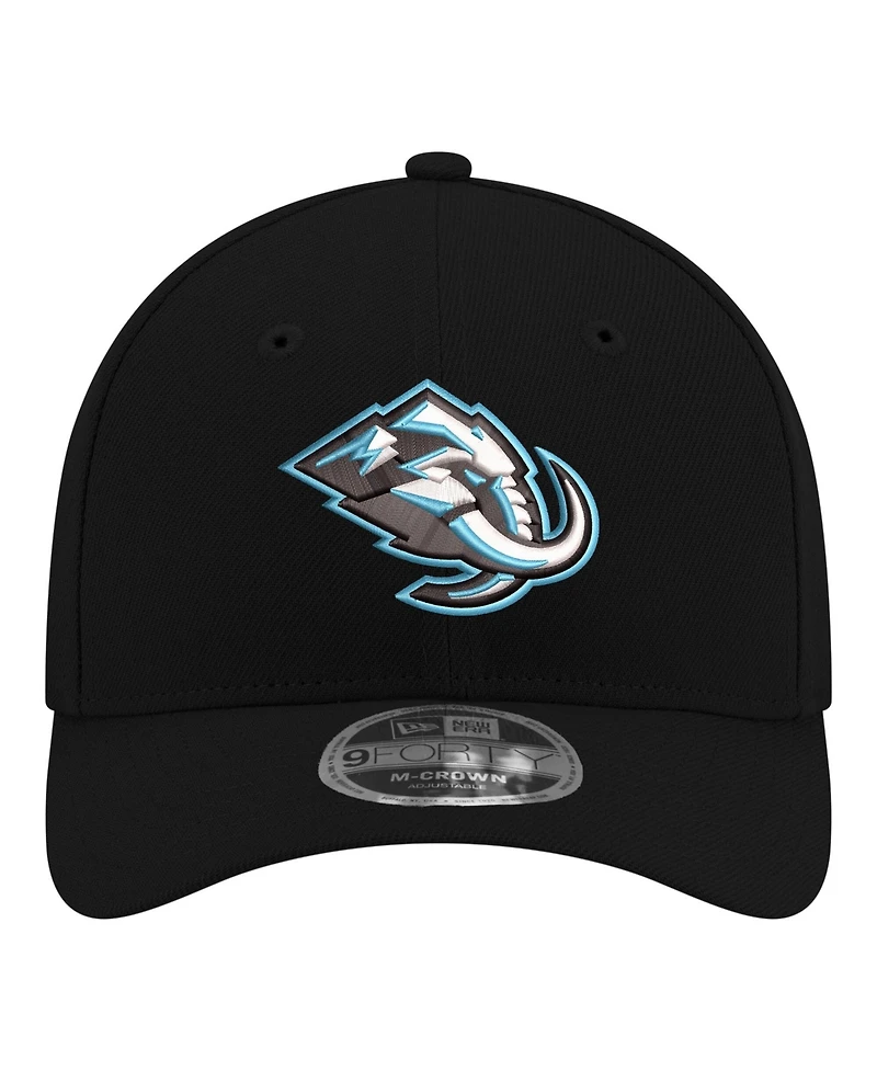 New Era Men's Black Utah Mammoth 9FORTY M-Crown Adjustable Hat