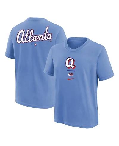 Nike Big Boys and Girls Powder Blue Atlanta Braves 2026 City Connect T-Shirt