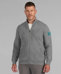 J. Palmer Men's Graphite Miami Dolphins QB1 Full-Zip Sweatshirt