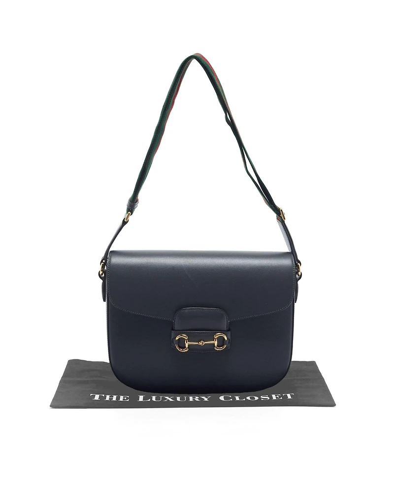 Pre-Owned Gucci Women's Horsebit 1955 Leather Shoulder Bag