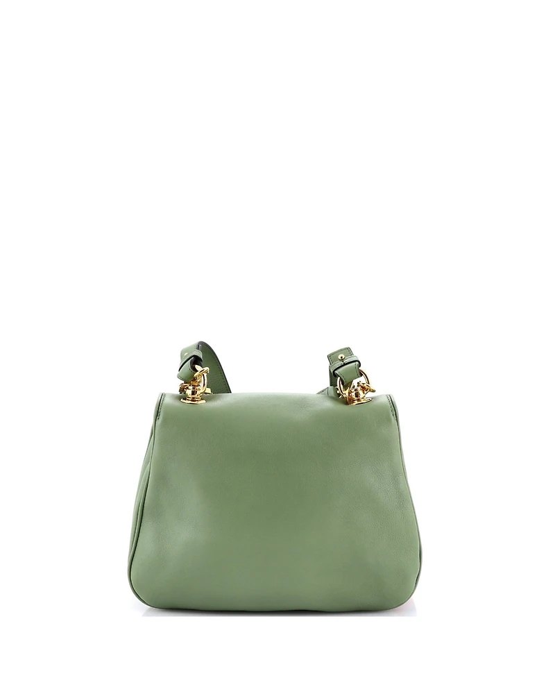 Pre-Owned Gucci Medium Web Blondie Shoulder Flap Bag Leather