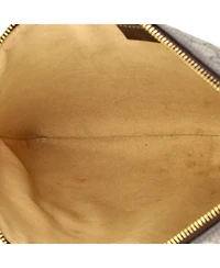 Pre-Owned Gucci Large Ophidia Zip Pouch Gg Coated Canvas