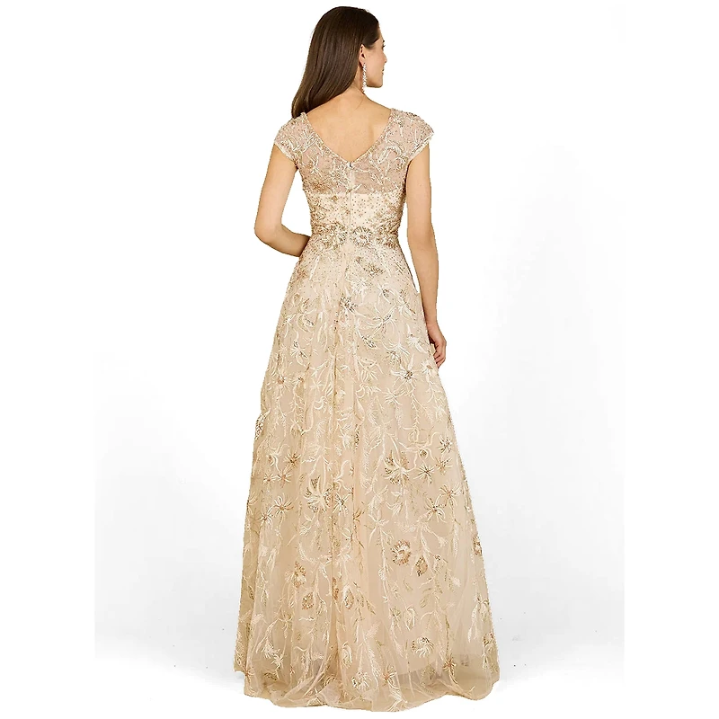 Lara Women's Lace Embellished A-Line Dress