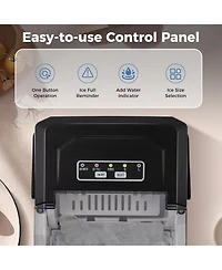 sumyeg Countertop Ice Maker with Self Cleaning Function for Home Office
