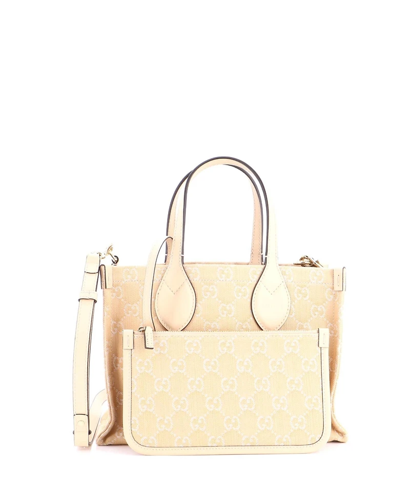 Pre-Owned Gucci Medium Ophidia Shopper Tote Gg Denim