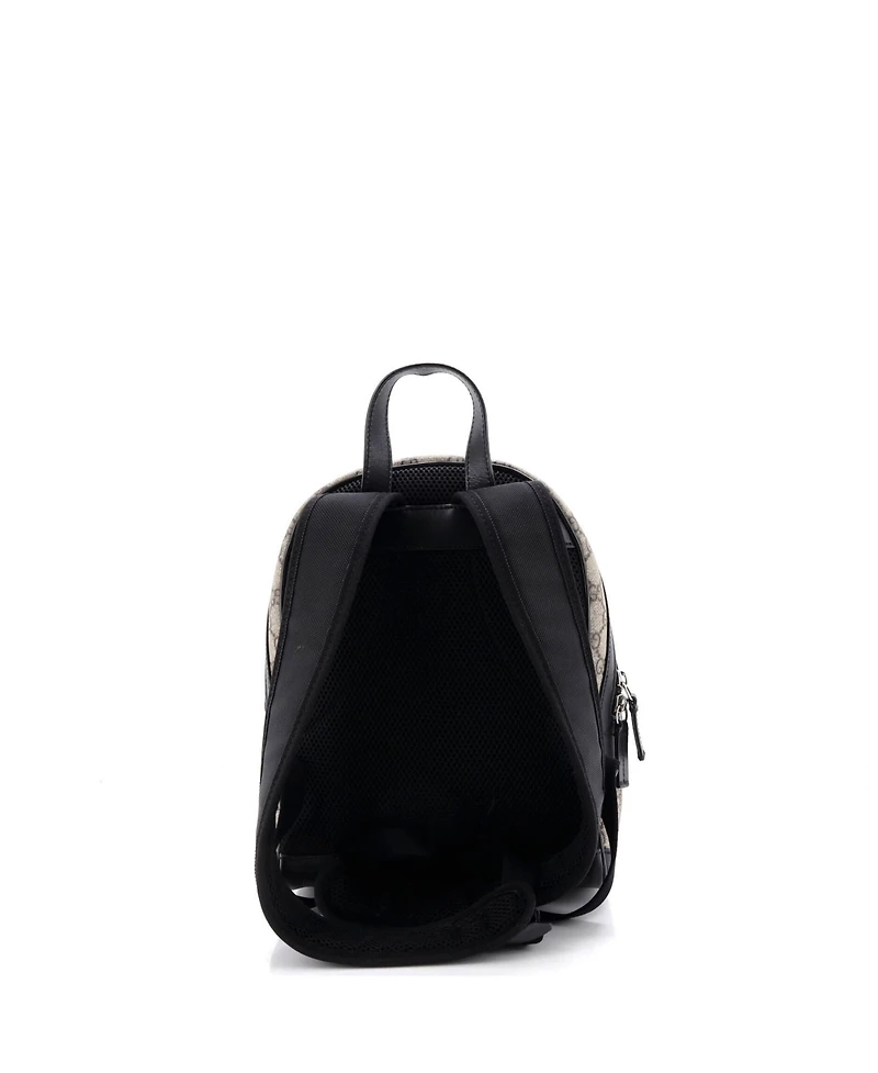 Pre-Owned Gucci Small Zip Pocket Backpack Gg Coated Canvas