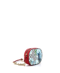 Pre-Owned Gucci Mini Chain Crossbody Bag Blooms Print Gg Coated Canvas