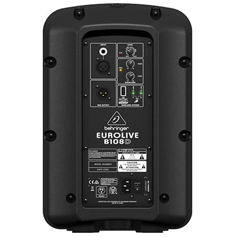 Behringer Eurolive 300W 2-Way Powered Pa Speaker System, Bundle with Speaker Stand and Microphone Cable