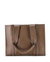 Pre-Owned Chloe Medium Woody Tote Leather