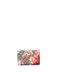 Pre-Owned Gucci Small Dionysus Chain Wallet Blooms Print Gg Coated Canvas